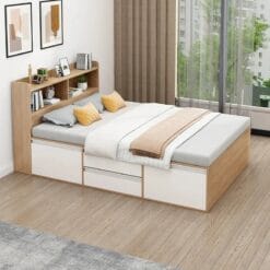 GIƯỜNG GỖ CÔNG NGHIỆP GCN-001 | Xưởng Gỗ TTP