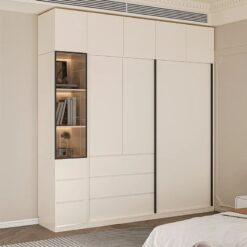 Tủ Áo Gỗ Công Nghiệp 4 Cánh Xưởng Gỗ TPP TC0520