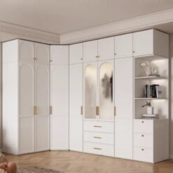 Tủ Áo Gỗ Công Nghiệp Góc L - Xưởng Gỗ TPP TC0523