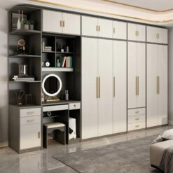 Tủ Áo Gỗ Công Nghiệp -Kết Hợp Bàn Trang Điểm- TPP TC0525